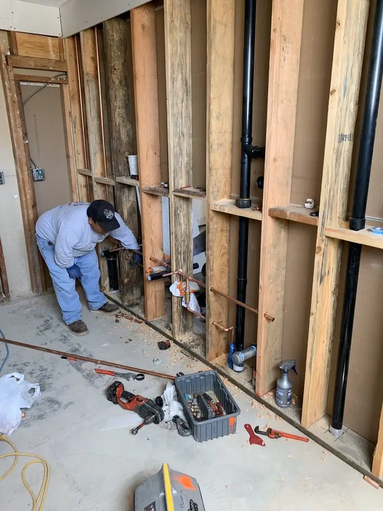 Commercial rough-in plumbing for Gas Line Repair in Overland